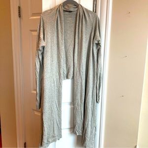 DKNY silk/cashmere blend drapey wrap sweater